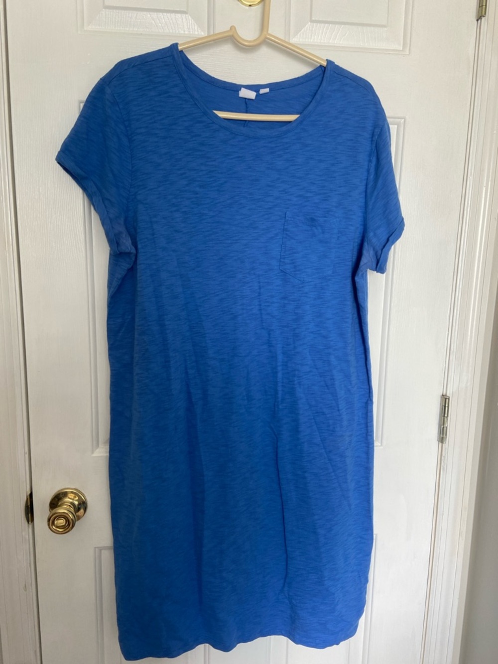 GAP Royal Blue Midi T-Shirt Dress